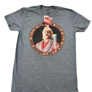 WWE Ric Flair T-Shirt Jet Flyin' Kiss‎ Limousine Ridin' Graphic Tee M